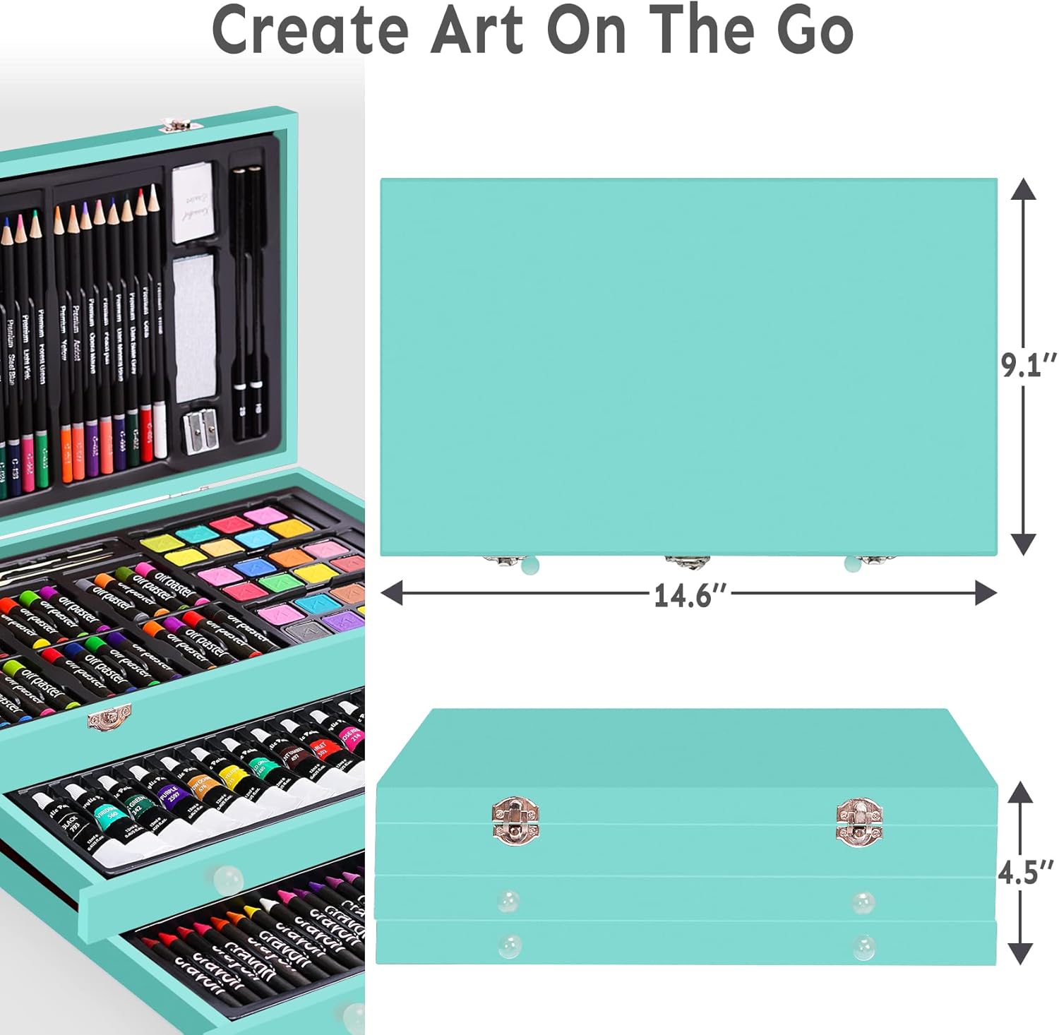 BLACK FRIDAY Sale Soon to be sold out💥💥💥 Buy 2 Get 1 Free 175 Piece Deluxe Art Set with 2 Drawing Pads