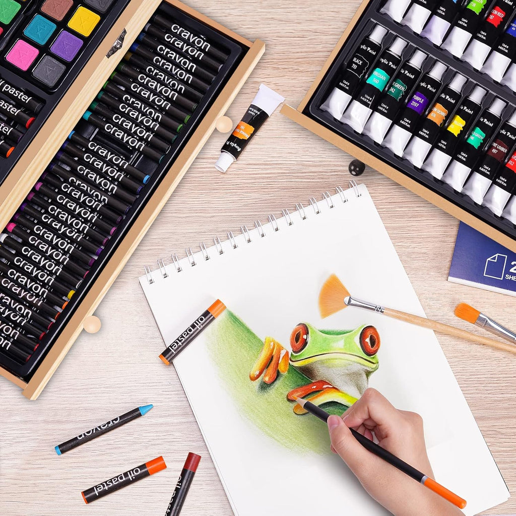 BLACK FRIDAY Sale Soon to be sold out💥💥💥 Buy 2 Get 1 Free 175 Piece Deluxe Art Set with 2 Drawing Pads