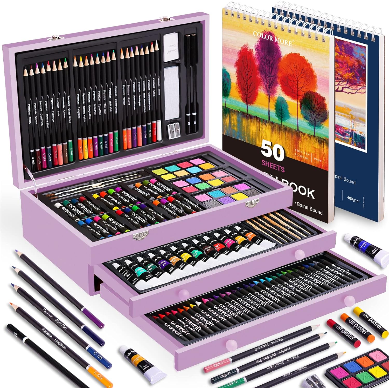 BLACK FRIDAY Sale Soon to be sold out💥💥💥 Buy 2 Get 1 Free 175 Piece Deluxe Art Set with 2 Drawing Pads