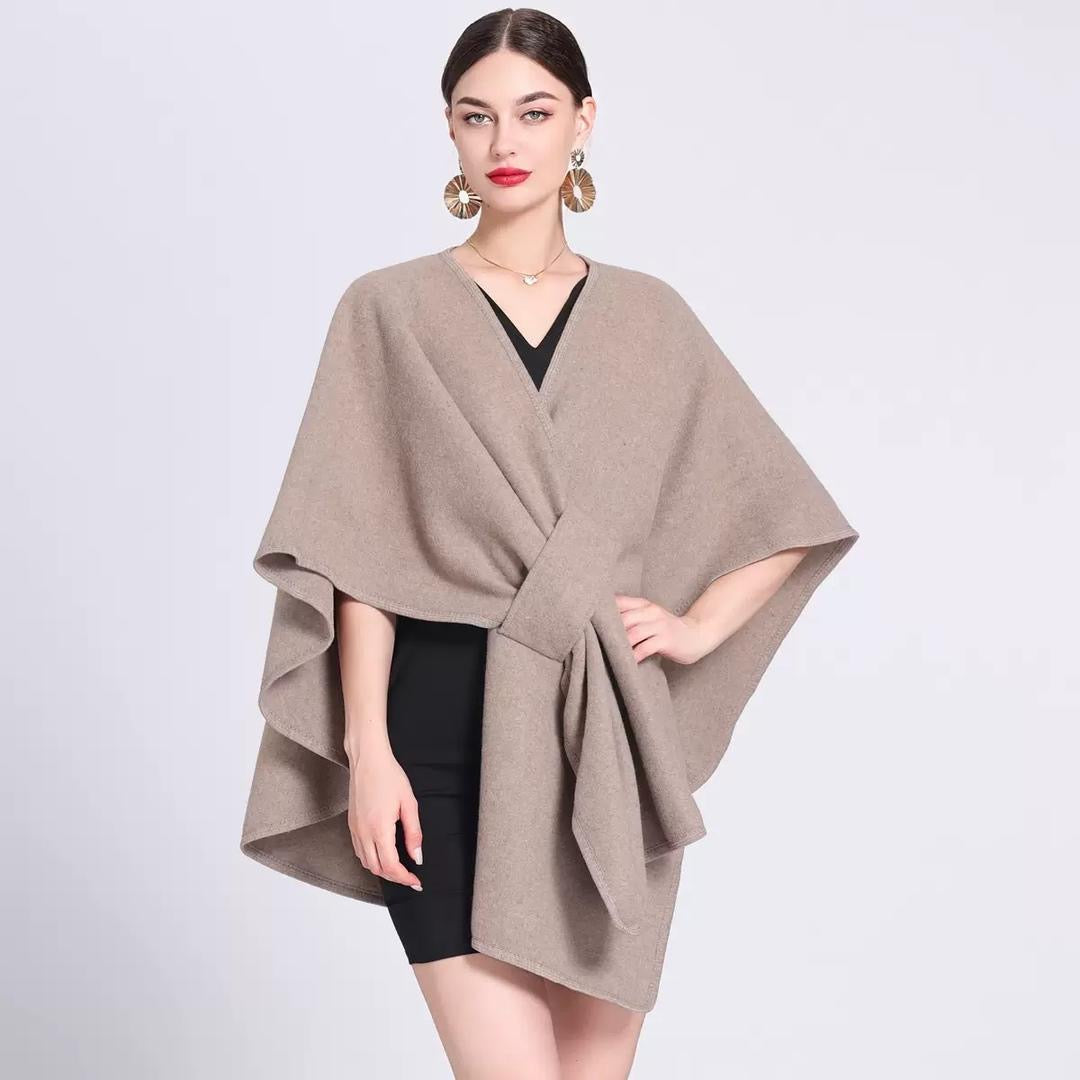 Women's Solid Color Cape Shawl