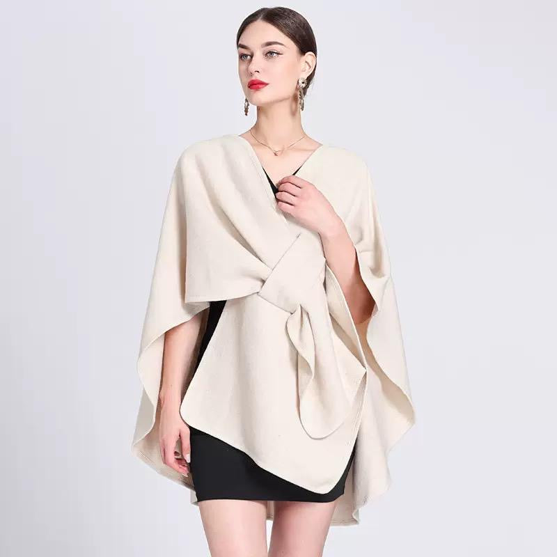 Women's Solid Color Cape Shawl